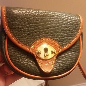 Dooney & Bourke Green & Tan Mini Purse